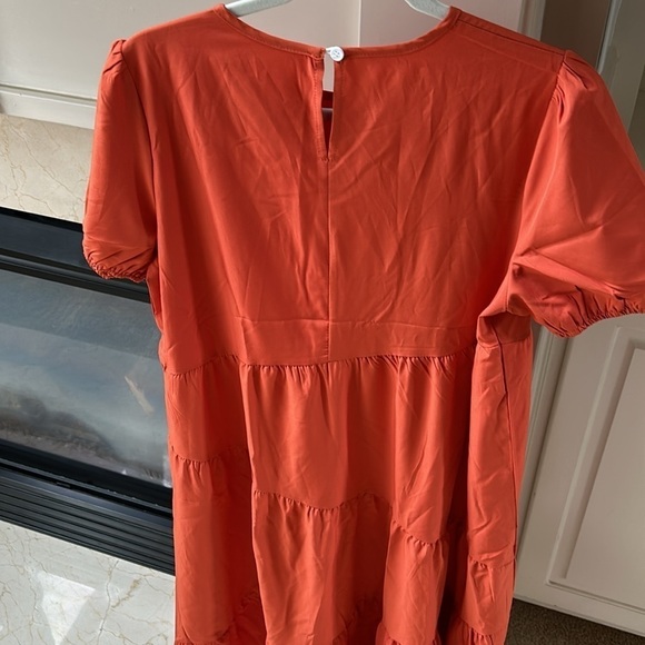 Maxi Dress Burnt Orange by SHEIN Size Medium - Picture 6 of 9